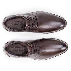 Sapato Social Café Masculino de Couro Paris Premium