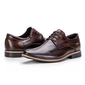 Sapato Social Amadeirado Masculino de Couro Paris Premium