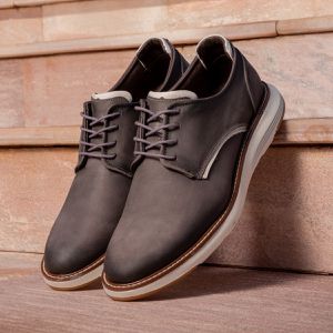 Sapato Casual Masculino De Couro Cinza Copenhagen