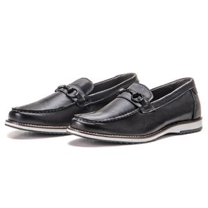 Sapato Oxford De Couro Legítimo Preto Com Gravata Macio Play