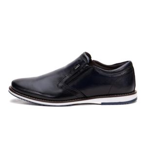 Sapato Oxford Masculino De Couro Marinho Com Zíper Play
