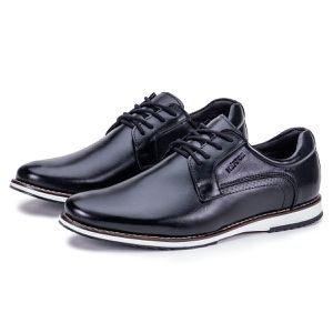Sapato Social Oxford de Couro Preto Play