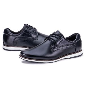 Sapato Social Oxford de Couro Preto Play