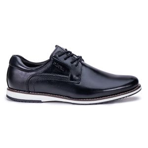 Sapato Social Oxford de Couro Preto Play
