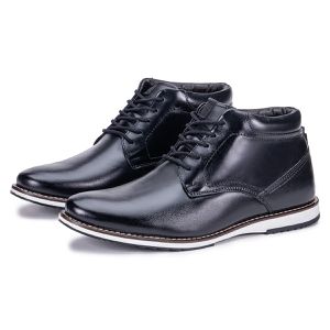 Sapato Oxford Derby De Couro Cano Curto Preto Macio Play