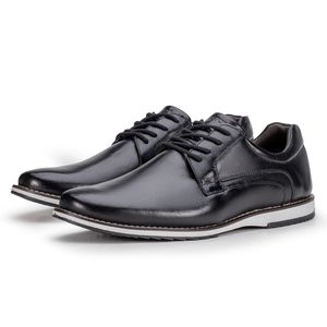 Sapato De Couro Oxford Masculino Preto Calce Fácil Play
