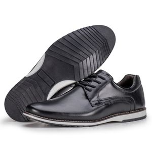 Sapato De Couro Oxford Masculino Preto Calce Fácil Play