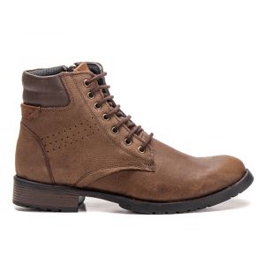 Coturno Masculino De Couro Legítimo Militar Marrom Ranger