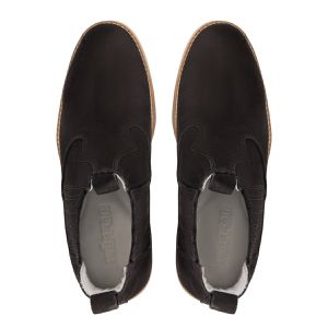 Bota Masculina Couro Legítimo Bico Redondo Preto Symental