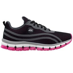 Tênis Esportivo Academia Lege 21 Preto Cinza e Rosa - Haldrys