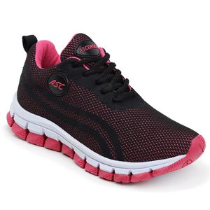 Tênis Esportivo Infantil Preto e Pink - Haldrys