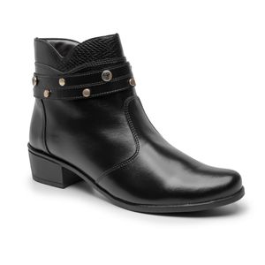 Bota Feminina Social Sintético Preto - Haldrys