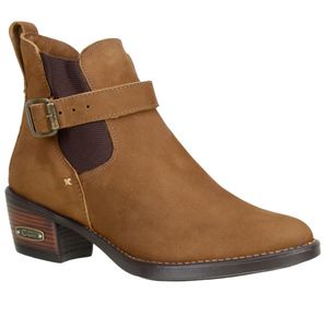 Bota Country Feminina Clássica Couro Legítimo Mascavo - Haldrys