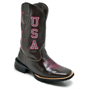 Bota Feminina Texana EUA Café - Haldrys