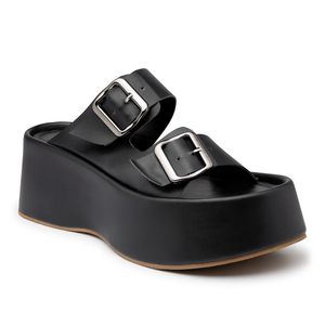 Tamanco Feminino Plataforma Conforto Preto - Haldrys