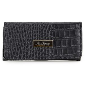 Carteira Feminina Croco Preto - Haldrys