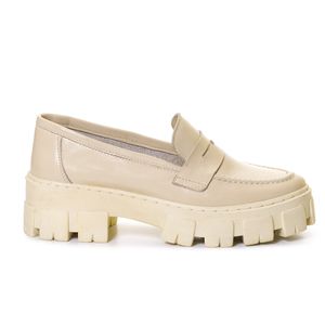 Mocassim Feminino Tratorado Couro Legítimo Osso - Haldrys