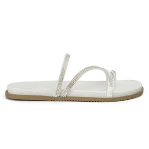 Sandália Papete Feminina Flatform Off White - Haldrys