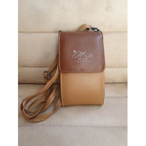 BOLSA TRANSVERSAL (Pochete) Couro Legítimo - Magia Bolsas e Acessórios