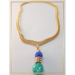 Colar folheado ouro 18k Aqua - 485 - MARINA JOIAS