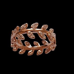 Anel Zirconia folhas - 1013 - MARINA JOIAS