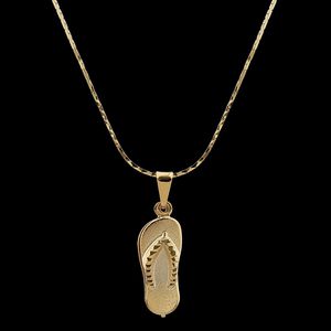 Colar folheado ouro 18k Chinelinho - 391 - EFEITO NATURAL