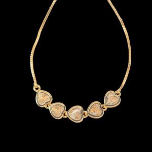 Pulseira corações Zircîonia - 993 - EFEITO NATURAL