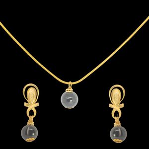 Conjunto folheado à ouro 18k Pedra Natural Onix - ... - EFEITO NATURAL