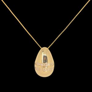 Conjunto de Gargantilha e Par de Brinco Gota Lisa ... - EFEITO NATURAL