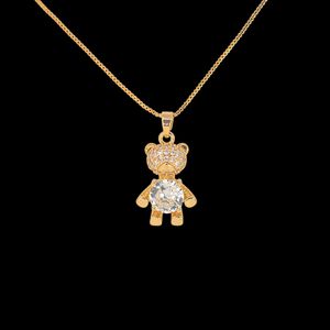 Conjunto de Gargantilha e Par de Brinco Urso com Z... - EFEITO NATURAL