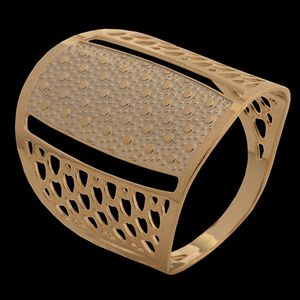 Anel Folheado A Ouro Gotas - 328 - EFEITO NATURAL