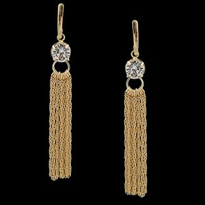 Brinco folheado à Ouro 18k Correntes - 1791 - EFEITO NATURAL