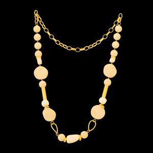 Colar folheado à ouro 18k Pedraria - 11 - EFEITO NATURAL