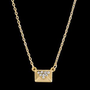 Colar folheado a ouro 18k Envelope - 48 - EFEITO NATURAL