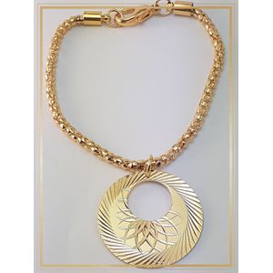 Pulseira Folheada Ouro 18k Diamatado - 834 - MARINA JOIAS