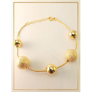 Pulseira Folheada Ouro 18k Globo Brilhante Rabo Ra... - MARINA JOIAS