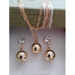 Conjunto folheado a Ouro 18k Brilhante - 90 - MARINA JOIAS