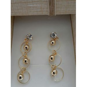 Brinco folheado a ouro 18k Circus - 2543 - MARINA JOIAS