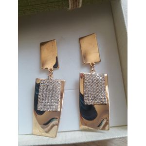 Brinco folheado ouro 18k Chapada - 2602 - MARINA JOIAS