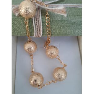 Pulseira folheada a Ouro 18k Bolinhas Craqueladas ... - MARINA JOIAS