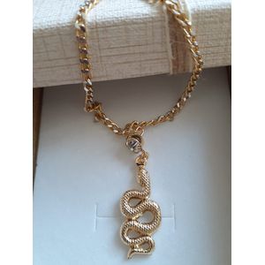 Pulseira folheada a Ouro 18k Snake - 965 - MARINA JOIAS