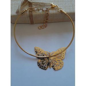 Pulseira Aro folheada a Ouro 18k Borboletinha - 98 - MARINA JOIAS