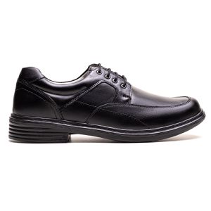 Sapato Masculino Ultra Comfort em Couro Preto - Pé Leve Calçados