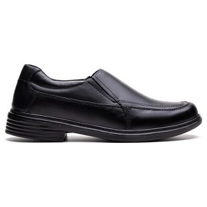 Sapato Masculino Ultra Comfort em Couro Preto - Pé Leve Calçados