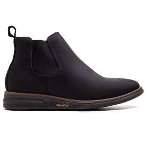 Botina Masculina Ultra Comfort em Couro Rústico Pr... - Pé Leve Calçados