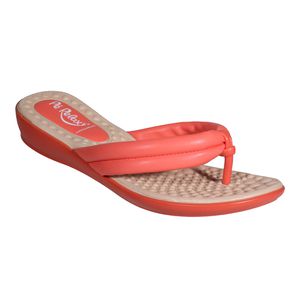 Chinelo Anatômico Jasmim - Goiaba - PI-500324-GOI - Pé Relax Sapatos Confortáveis