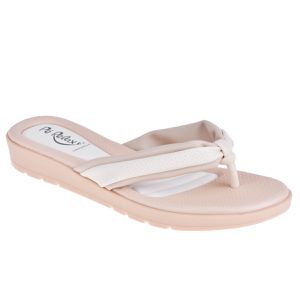 Chinelo Dália - Marfim / Off White - PI-410034-MRF - Pé Relax Sapatos Confortáveis