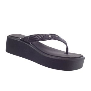 Chinelo Plataforma para Esporão e Fascite - Preto - TA-700102-PT - Pé Relax Sapatos Confortáveis