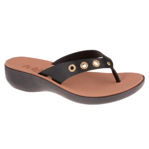 Chinelo Giesta - Preto - TA-471120-PTO - Pé Relax Sapatos Confortáveis