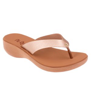 Chinelo Giesta - Bronze - TA-475205-BRO - Pé Relax Sapatos Confortáveis